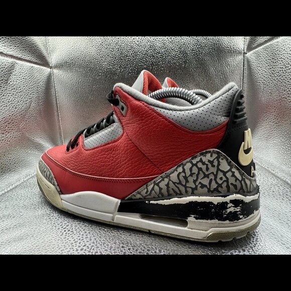 RARE 🚀 Size 8 - Nike Air Jordan 3 Retro SE Red Ck5692-600 Basketball Sneaker - Picture 8 of 12